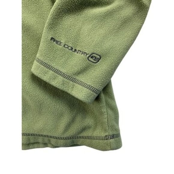 Free Country XL Green Fleece Pullover Long Sleeve - Picture 4 of 5